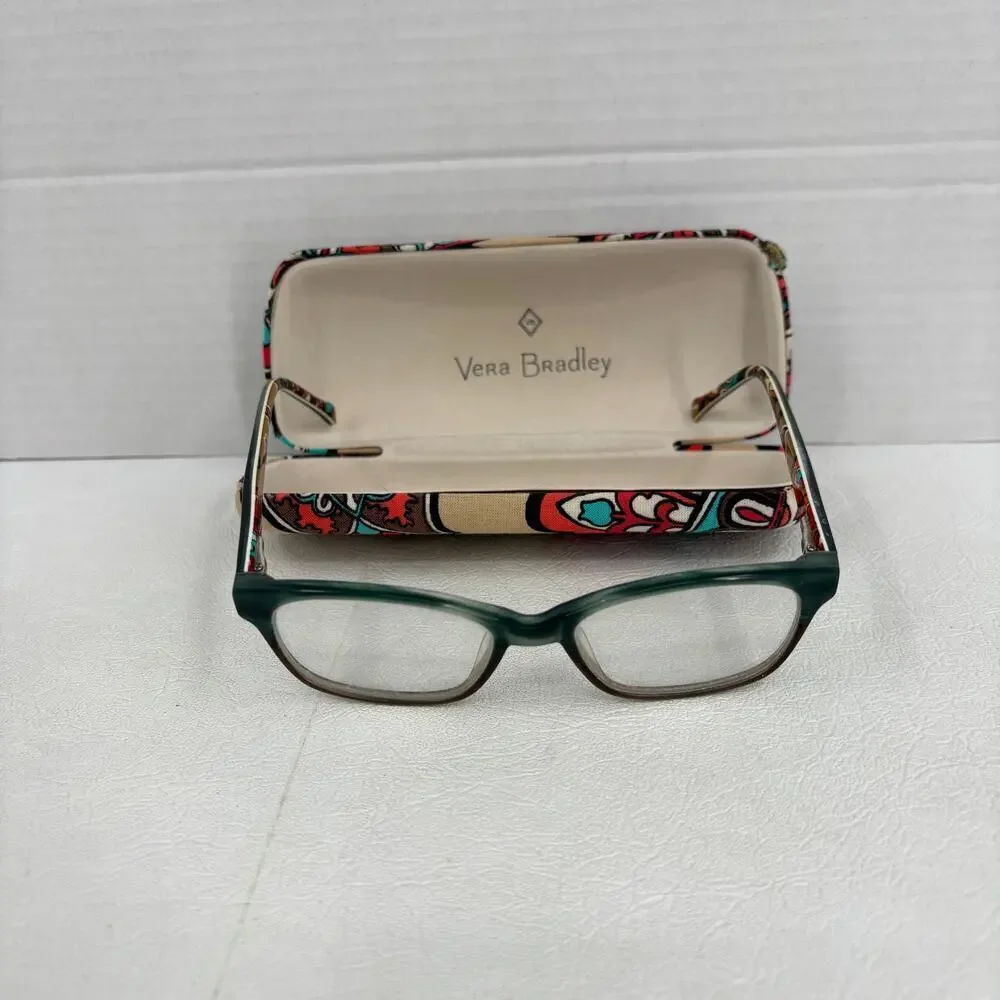 Vera Bradley Eyeglasses Frames Lenses and Glasses Case For Parts